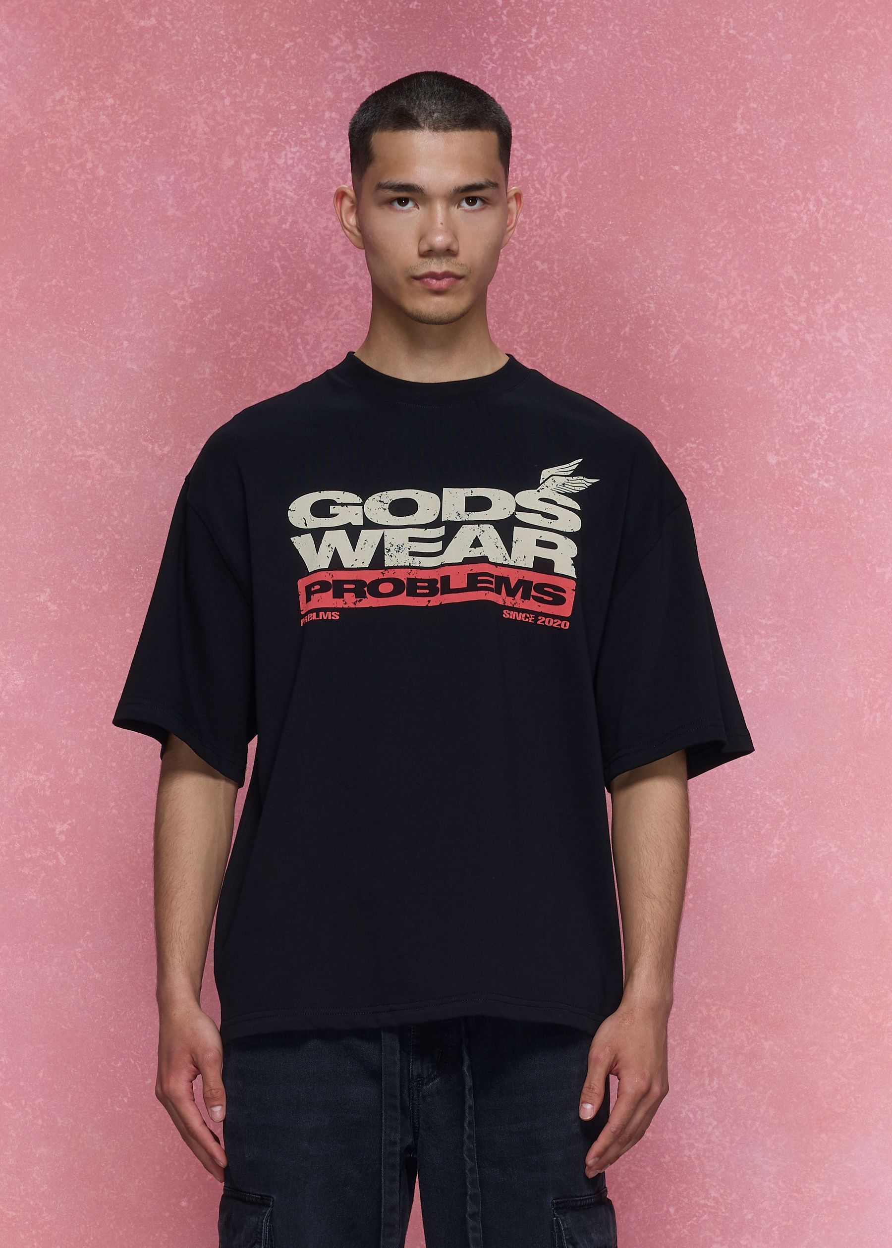 Футболка Gods Wear Problemes Black U-TS-GWB-2026-S фото