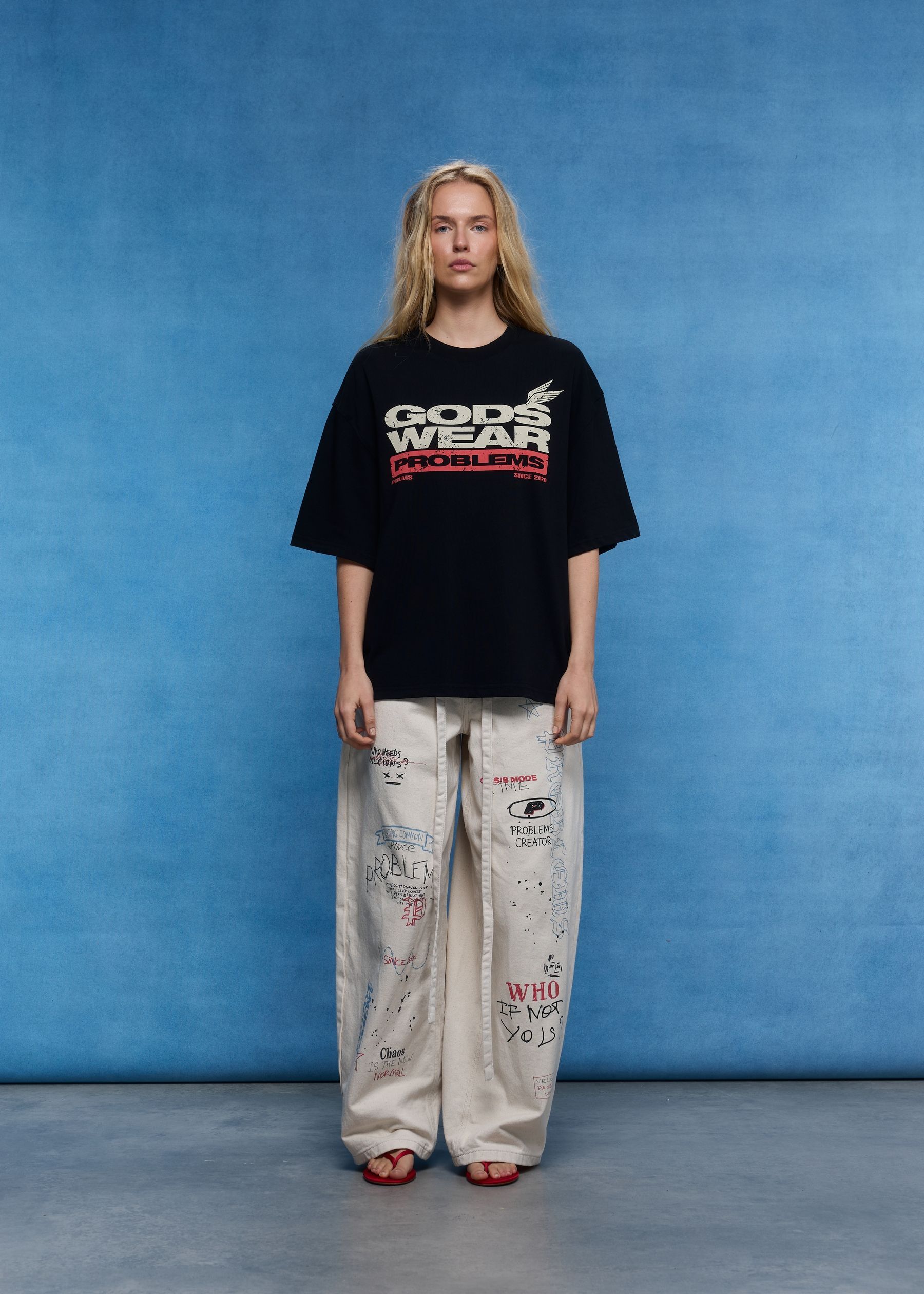 Футболка Gods Wear Problemes Black U-TS-GWB-2026-S фото