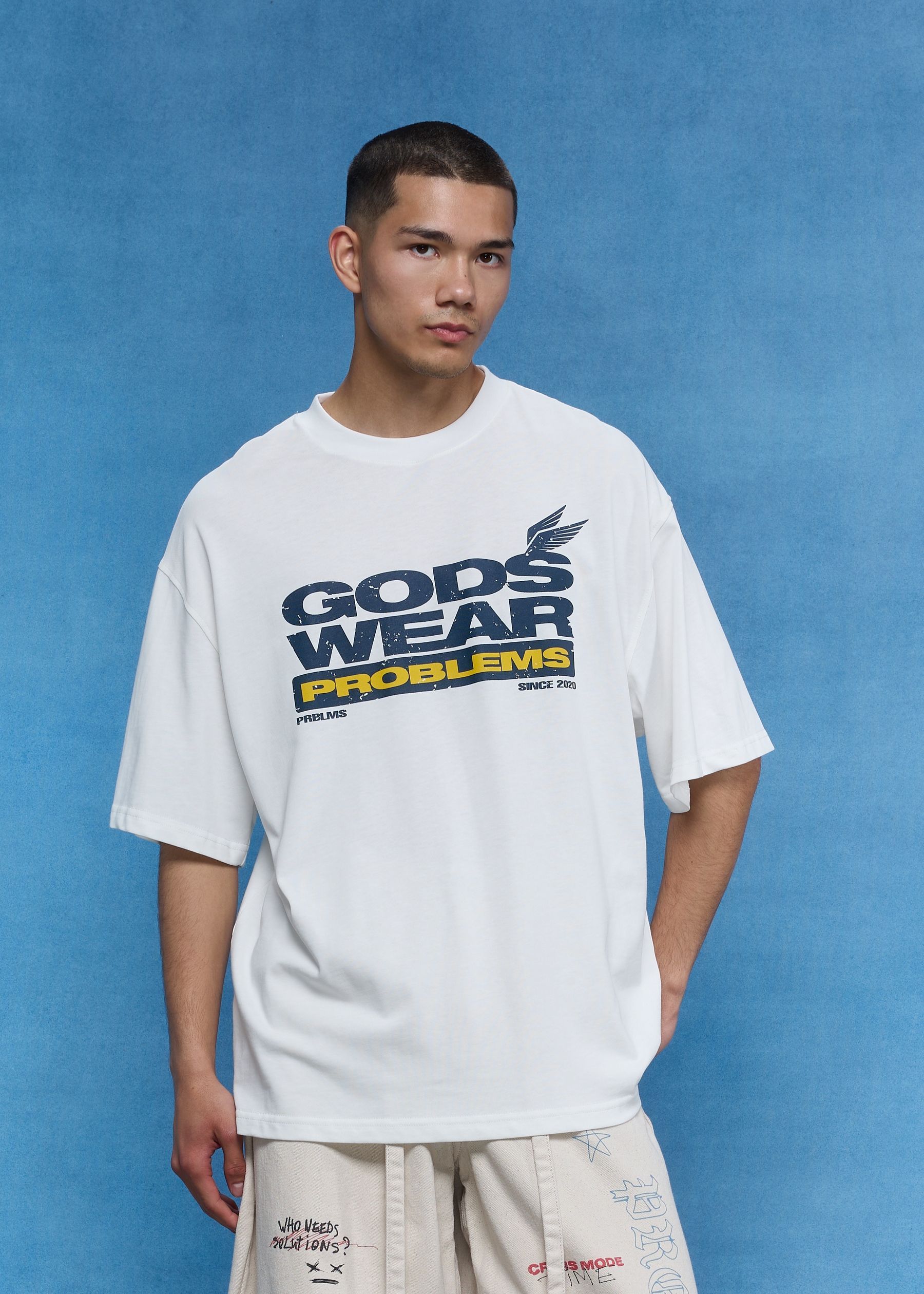 Футболка Gods Wear Problemes White U-TS-GWW-2026-S фото