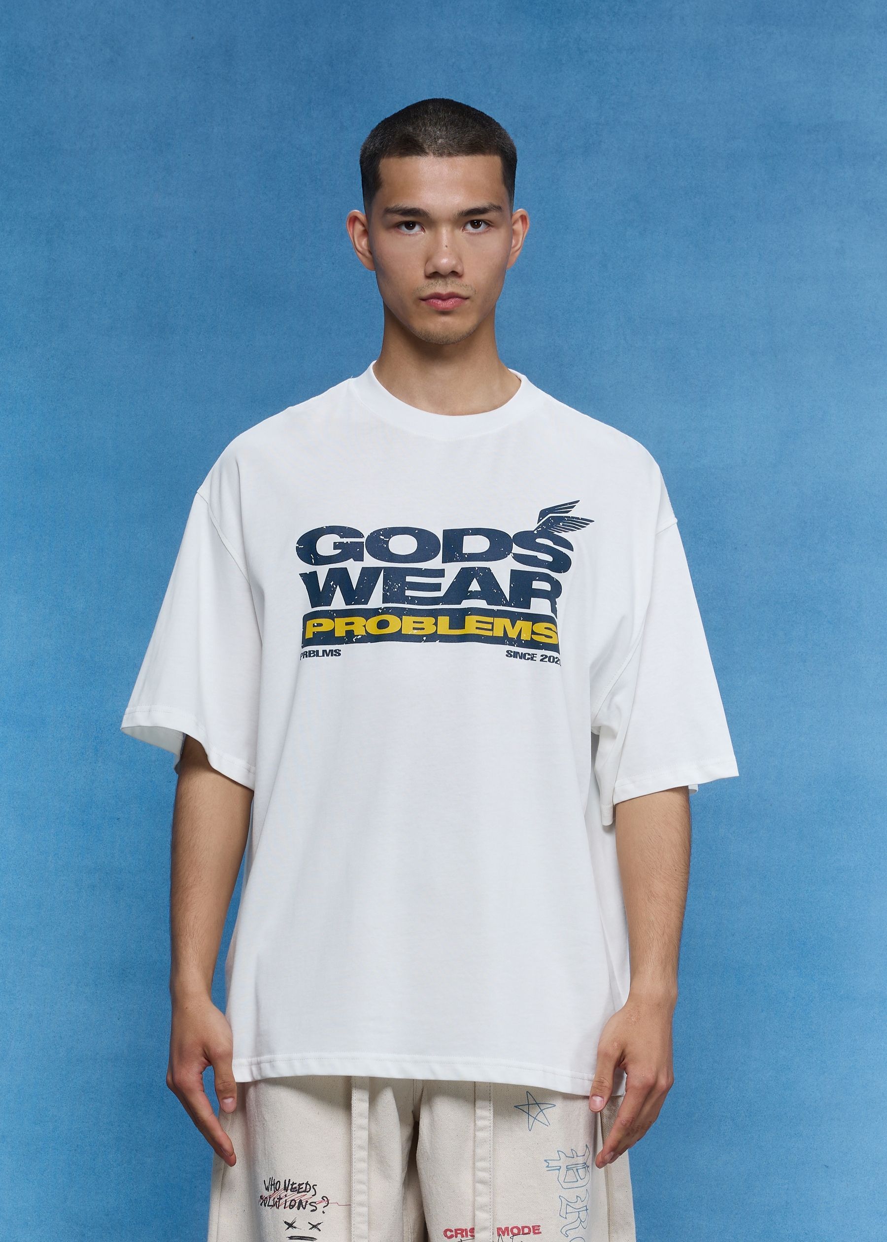 Футболка Gods Wear Problemes White U-TS-GWW-2026-S фото