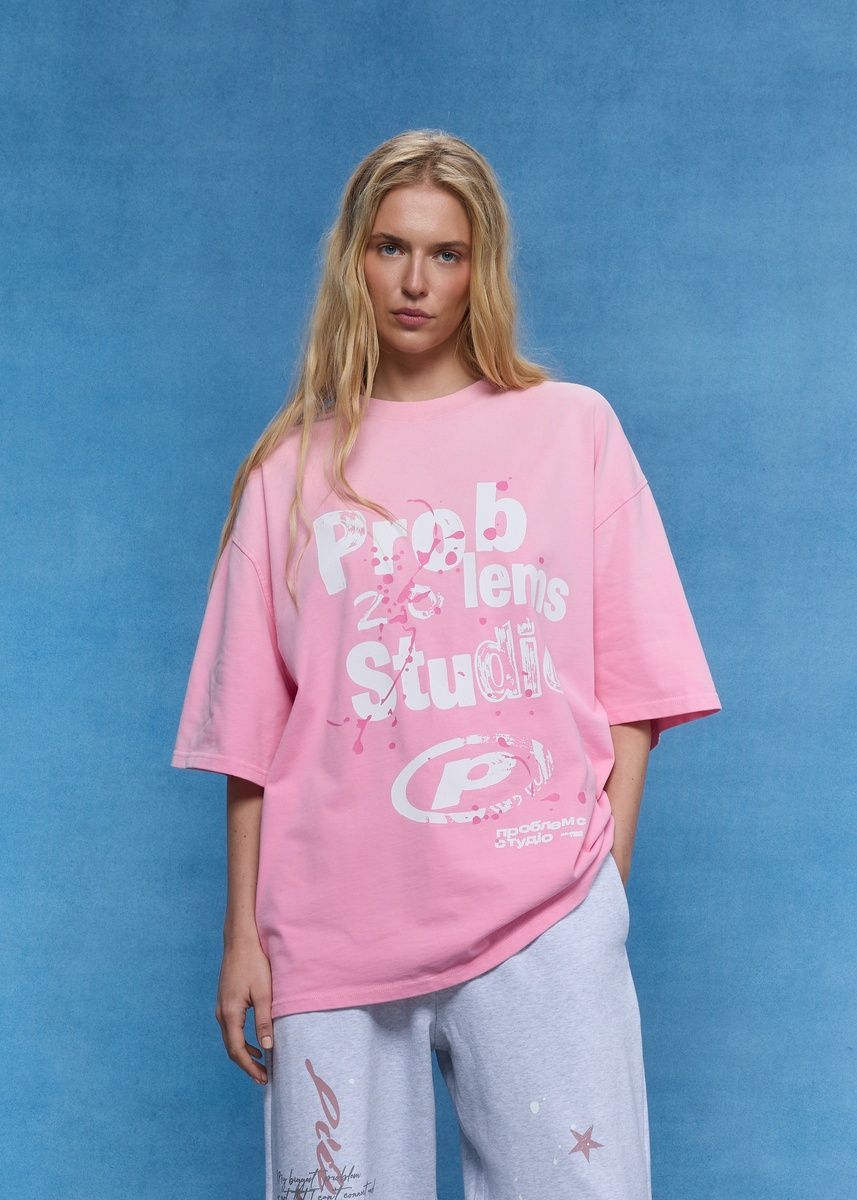 Футболка Problemes Studio PINK U-TS-GP-2026-OS фото