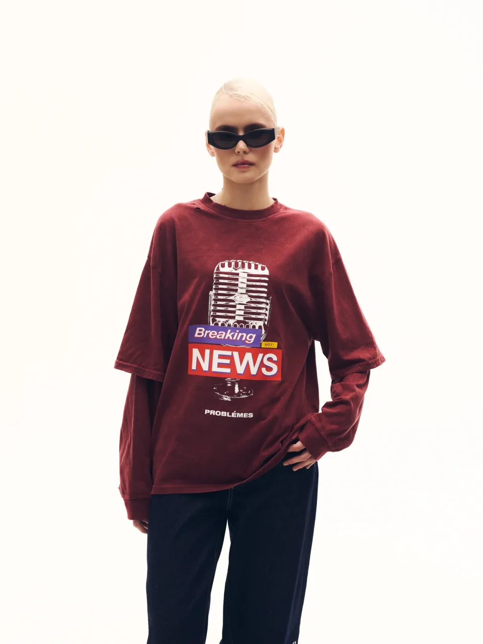 Лонгслів Breaking News жіночий 4