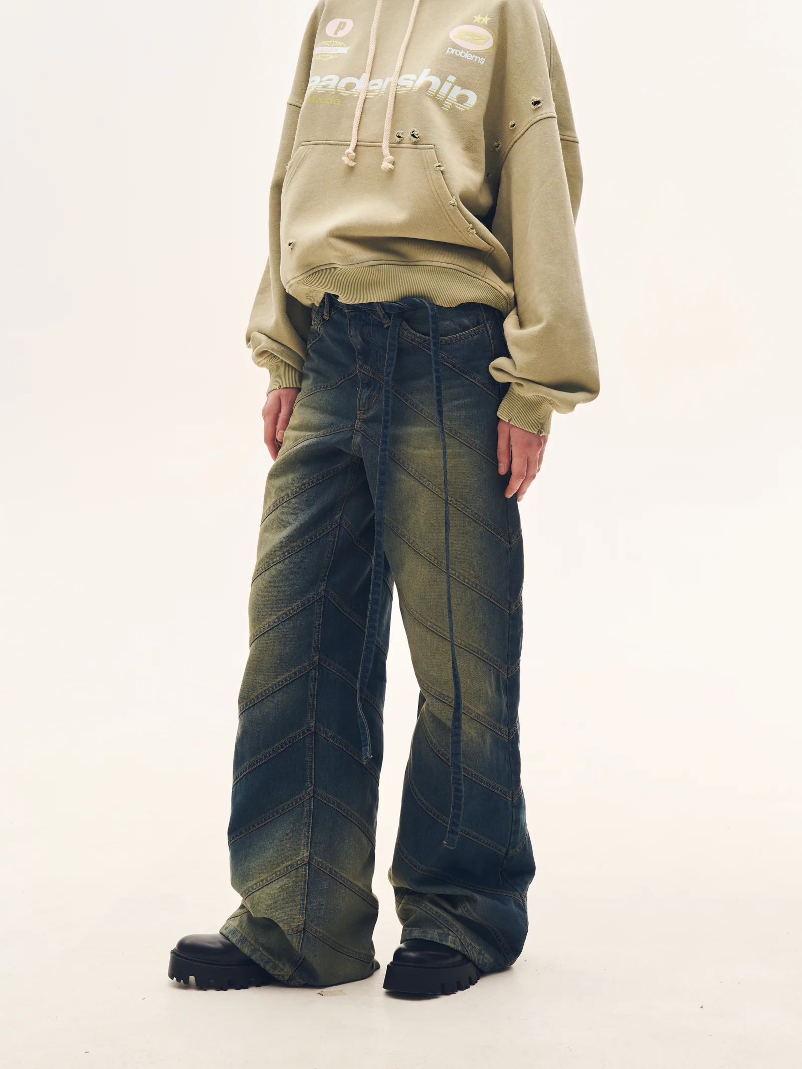 Джинси Problemes Olive Blue 7