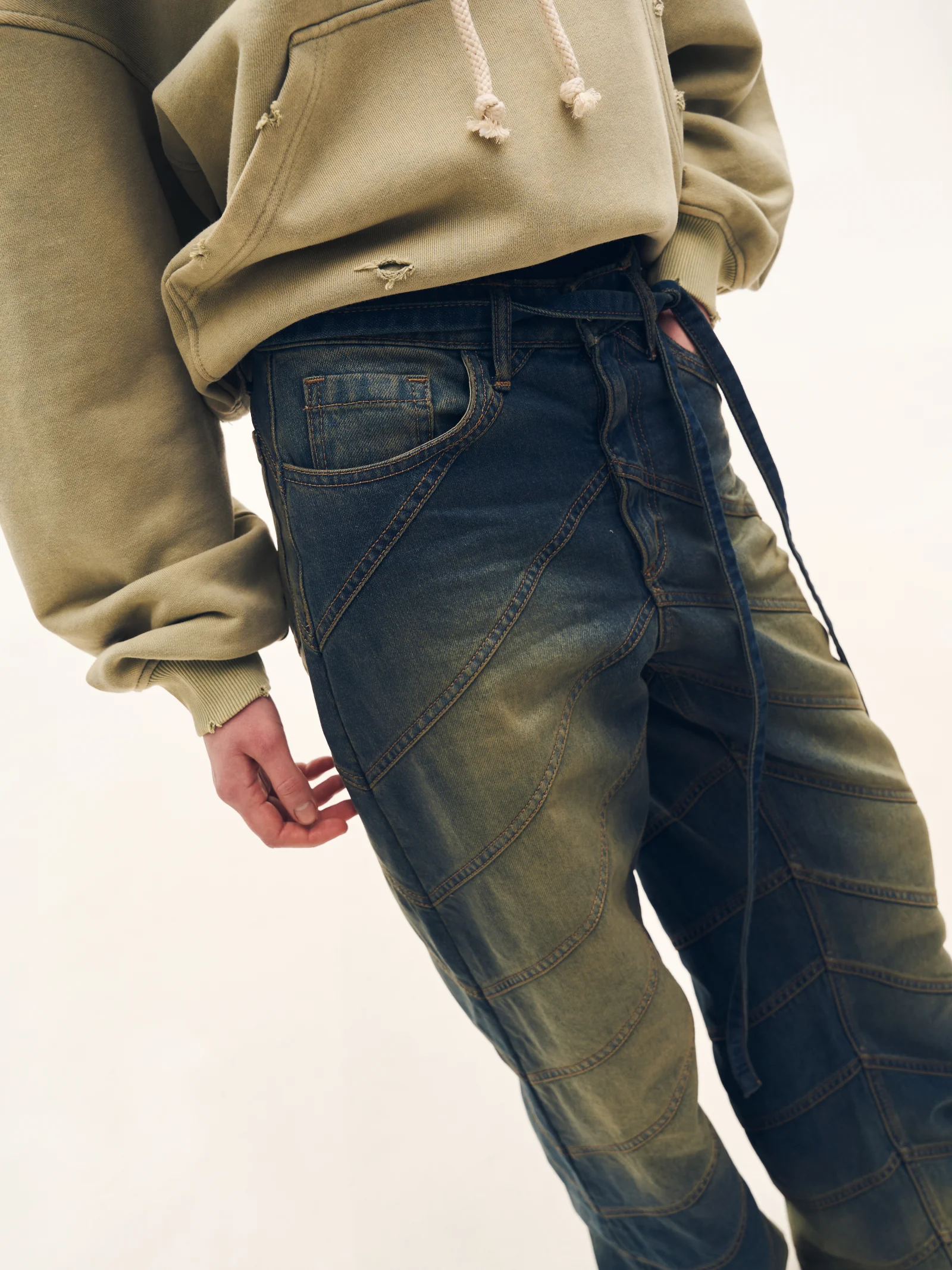 Джинси Problemes Olive Blue 8