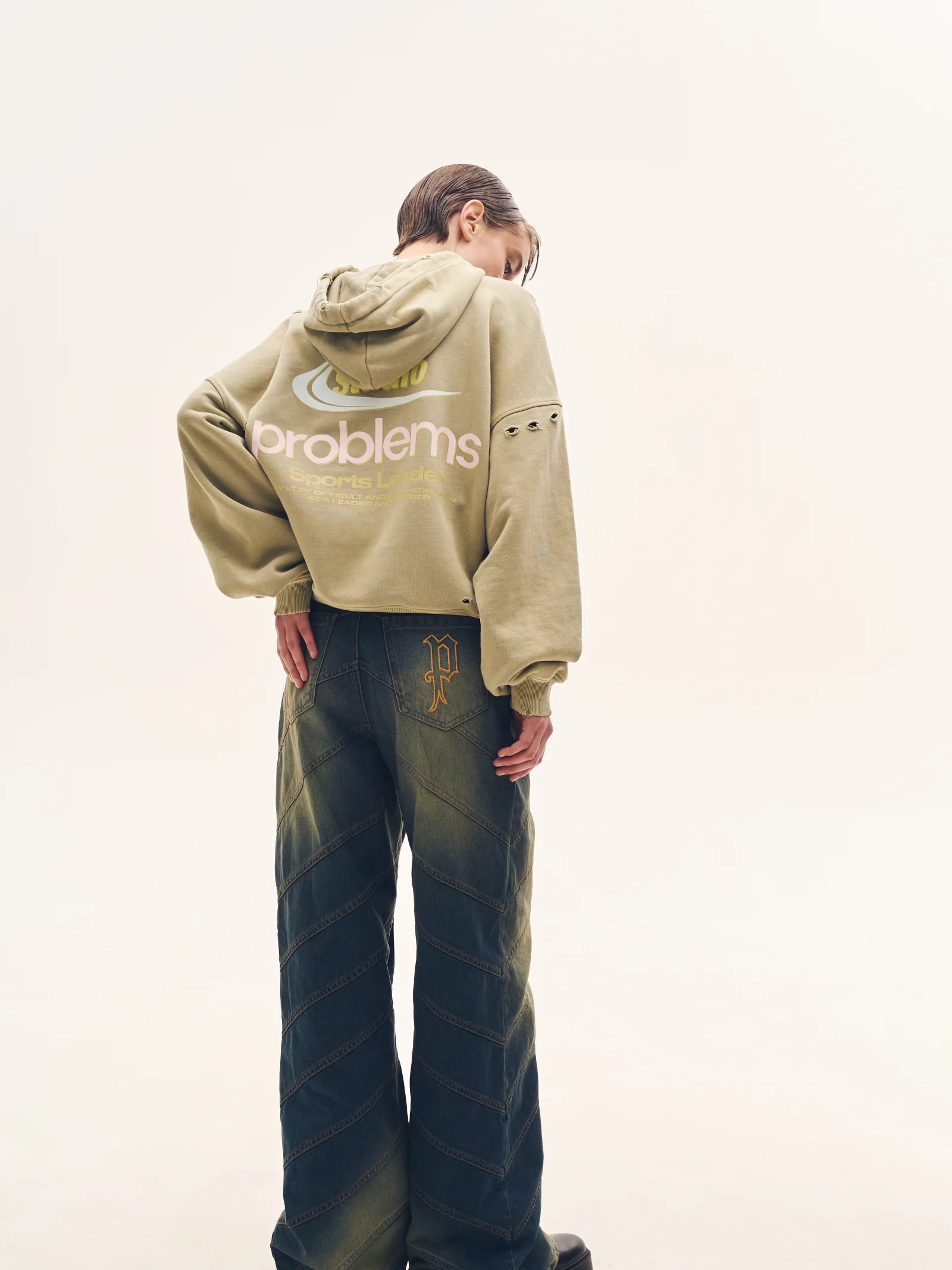Джинси Problemes Olive Blue 4