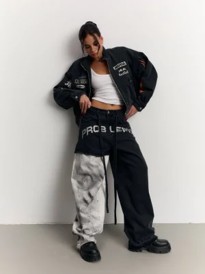 Джинси Problemes Oversized Spray Denim 6