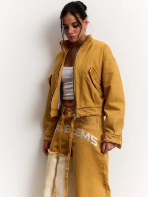 Куртка Problemes Oversized Denim Mustard 1
