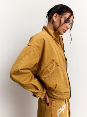 Куртка Problemes Oversized Denim Mustard 3